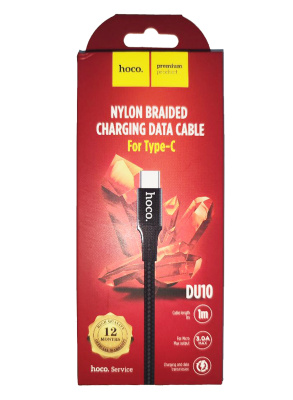 Кабель Hoco DU10 Type-C Black (100см)